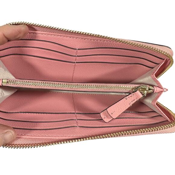 Kate Spade New York Pink Leather Zip Around Wallet - Picture 4 of 11
